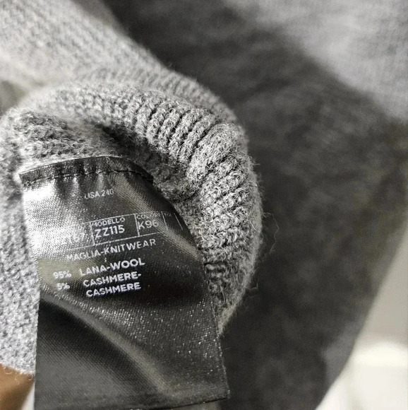 Z Zegna Gray Buttoned Crewneck Sweater - Picture 5 of 5